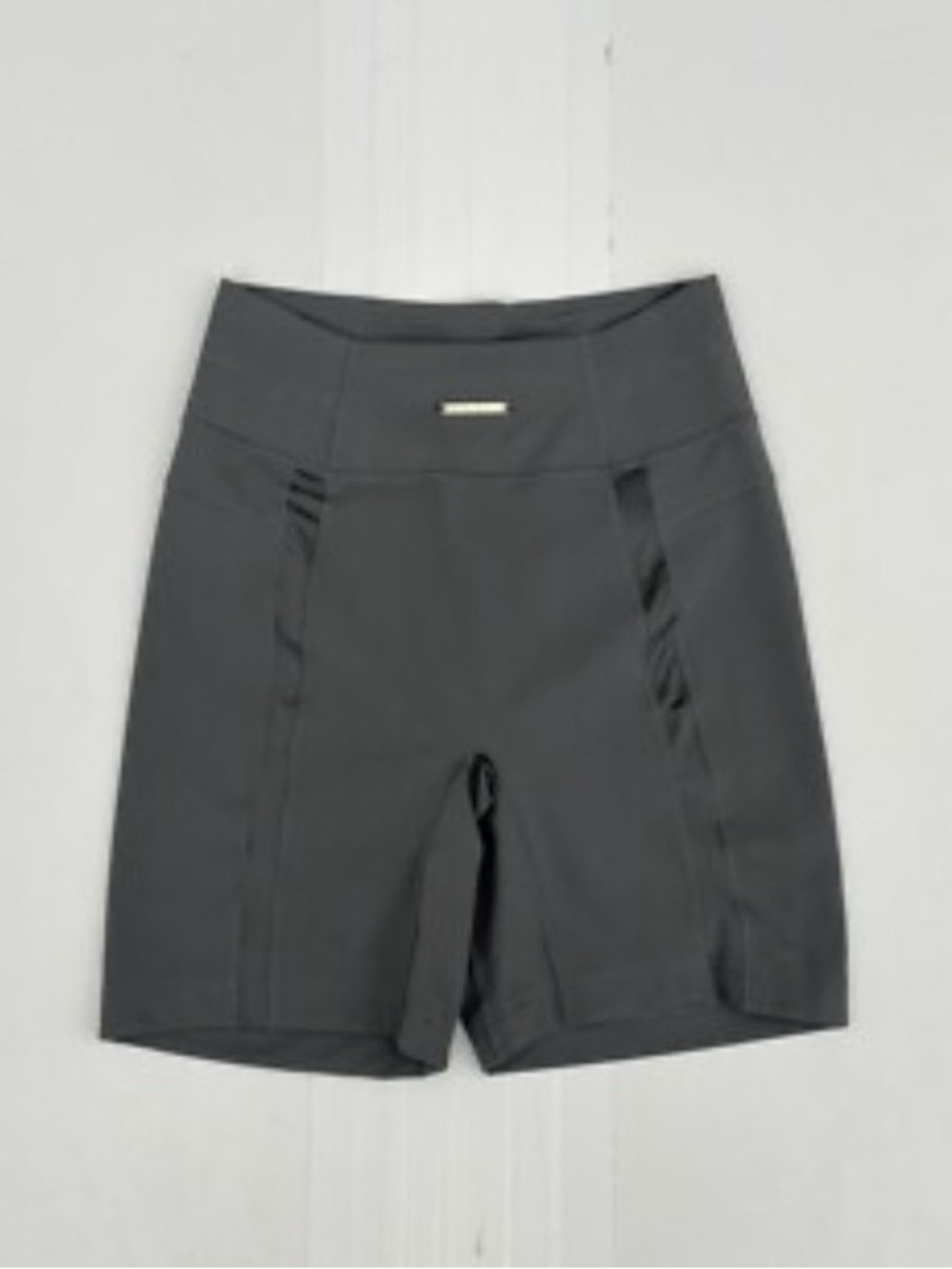 Gymshark High-Waist Charcoal Bike Shorts